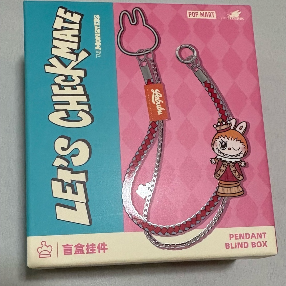 Authentic POP MART LABUBU THE MONSTERS Let's Checkmate Series-Pendant Blind Box